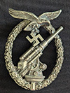 Luftwaffe Flak Artillery badge. Tombak  Unmarked